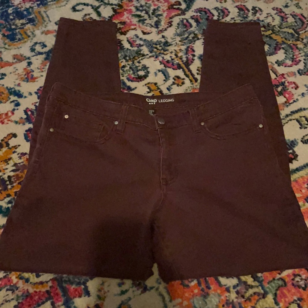 Wine Red Gap Legging size 14/32